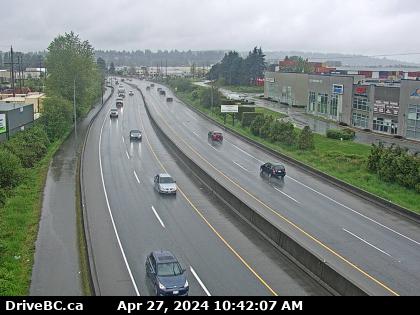 Hwy-7B, on Mary Hill, looking southwest. (elevation: 4 metres) Traffic Camera