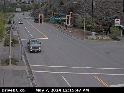 Hwy-1 at Collins Rd, looking east on Hwy-1/97. (elevation: 464 metres) Traffic Camera
