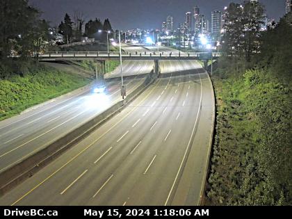 Traffic Cam Hwy-1 at Douglas Rd overpass, looking west. (elevation: 22 metres) Player