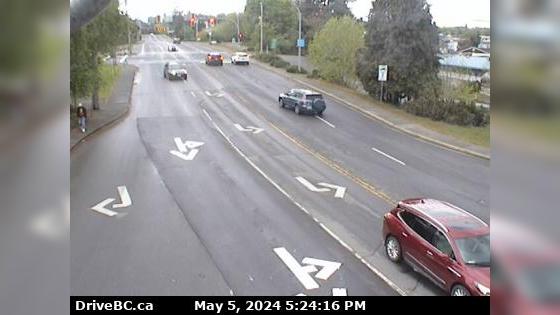 Nanaimo › West: Hwy 1, at Comox Rd and Terminal Ave in - looking west Traffic Camera