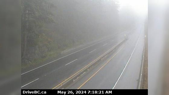 Traffic Cam Area A › East: Hwy 1, about 3.7 km south of Bamberton, looking east Player