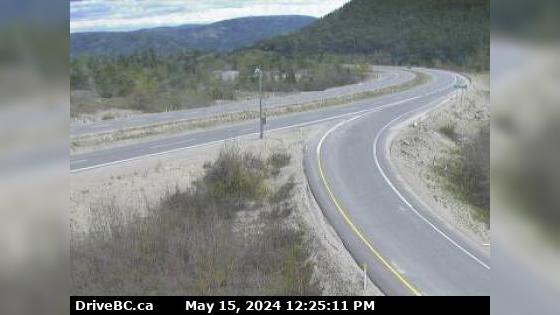 Traffic Cam Peachland › East: Hwy 97C (Okanagan Connector), about 22km west of 97/97C Jct, looking east Player