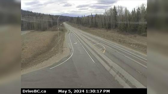 Traffic Cam Savory › North-East: Hwy 16, 48 km east of Burns Lake, looking east Player