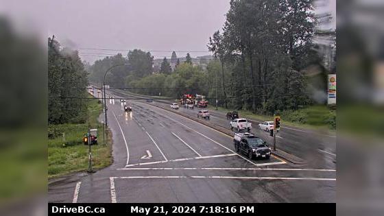 Traffic Cam Port Coquitlam › West: Hwy 7B (Mary Hill Bypass), at Pitt River Rd, looking west Player