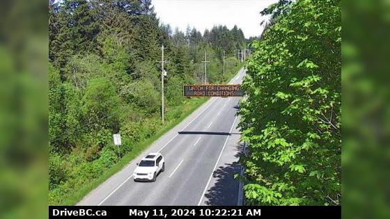 Traffic Cam North Campbell River › North: Hwy 19, north of Campbell River between Orange Point Rd and Duncan Bay Rd, looking north Player