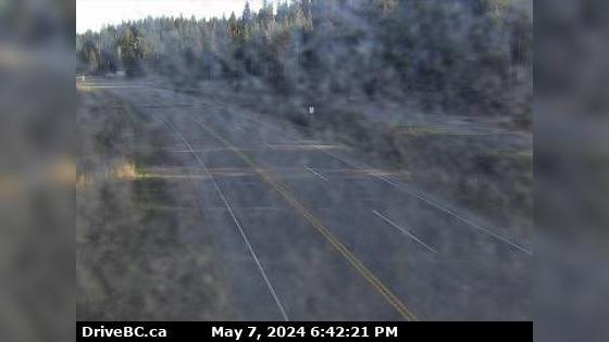 Area D › South: Hwy 97, north of Williams Lake near the turn off to the Bull Mountain ski area, looking south Traffic Camera