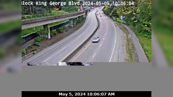 Bridgeview › West: Hwy 99A (King George Blvd) near 132nd St, looking west Traffic Camera