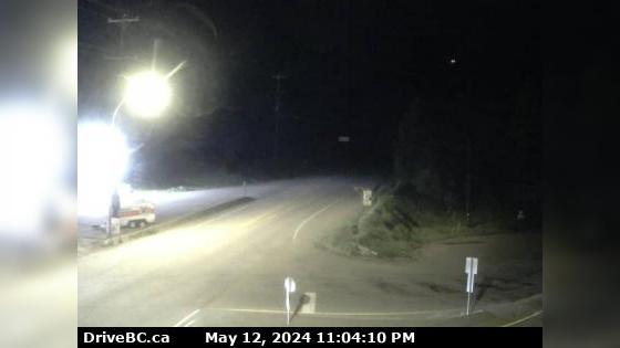 Area E › North-West: Hwy 3 at Hwy 33 junction in Rock Creek, looking north-west Traffic Camera