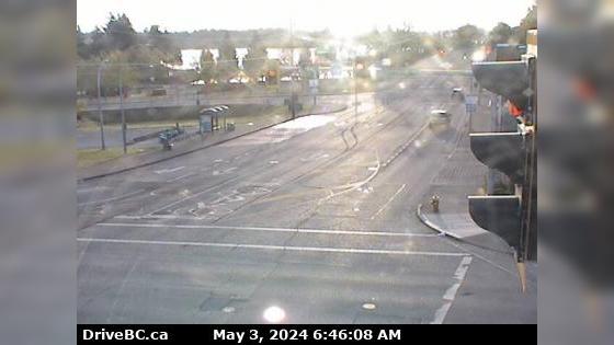 Nanaimo › East: Hwy 1, at Comox Rd and Terminal Ave in - looking east Traffic Camera