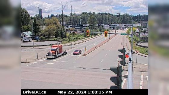 Traffic Cam Surrey › South: Hwy 17 (South Fraser Perimeter Rd) at Bridgeview Dr, looking south Player