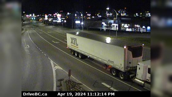 Lantzville › East: Hwy 19, at Aulds Rd in Nanaimo, looking east Traffic Camera