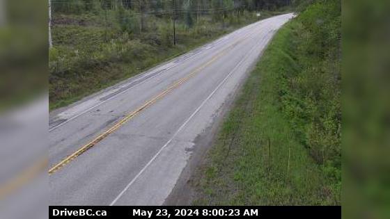 Traffic Cam Area B › West: Hwy 3, near Goatfell, about 9 km northwest of Yahk, looking east Player