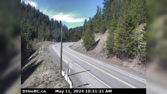 Traffic Cam Area H › West: Hwy 3 near Similkameen Falls, about 6 kms east of Eastgate, looking west Player