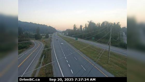 Traffic Cam Chilliwack › West: Hwy 1 near Bridal Falls, looking west Player