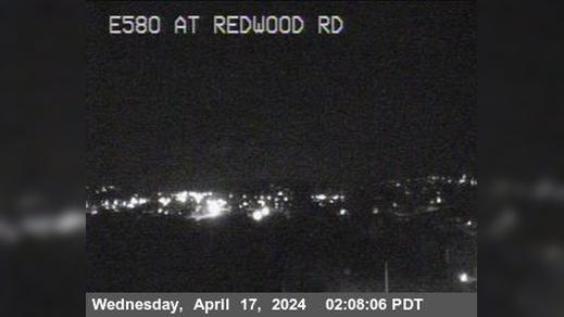 Castro Valley › East: TVA18 -- I-580 : Redwood Road Traffic Camera