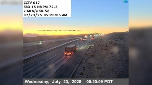 Barstow › North: I-15 : (617) N/O L St Traffic Camera