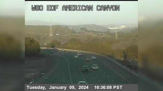 Traffic Cam Creston › West: TV941 -- I-80 : AT EOF AMERICAN CANYON Rd Player