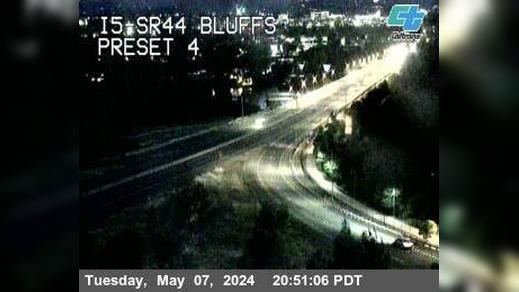 Redding: I5-SR44 Bluffs Traffic Camera