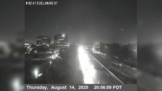 Traffic Cam San Mateo › West: TV458 -- SR-92 : AT S DELAWARE ST Player