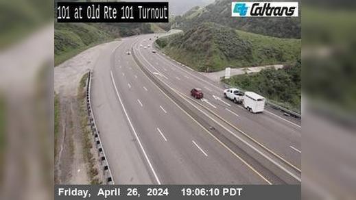 San Luis Obispo › North: US-101 : Old 101 Turnout Traffic Camera