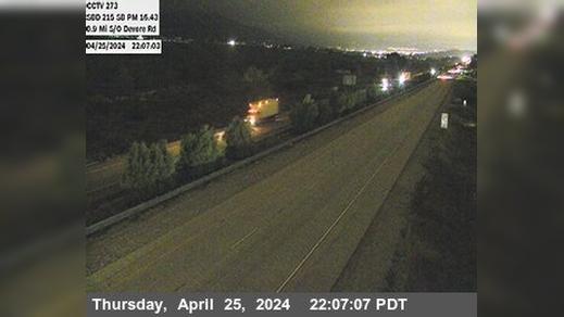 Traffic Cam Devore › South: I-215 : (273) South Of - Road Player