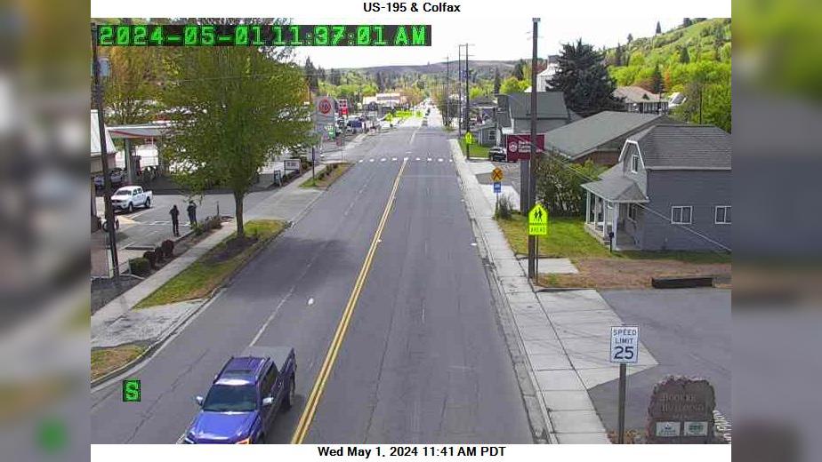 Colfax › South: US 195 at MP 38.5 Traffic Camera