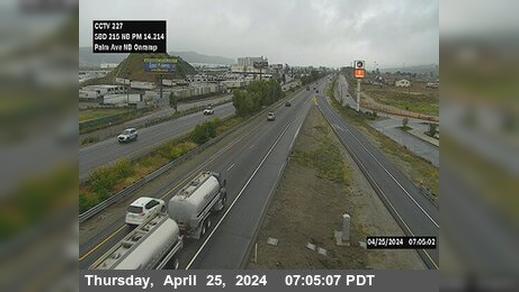 San Bernardino › South: I-15 : (227) Onramp Palm Ave NB Traffic Camera