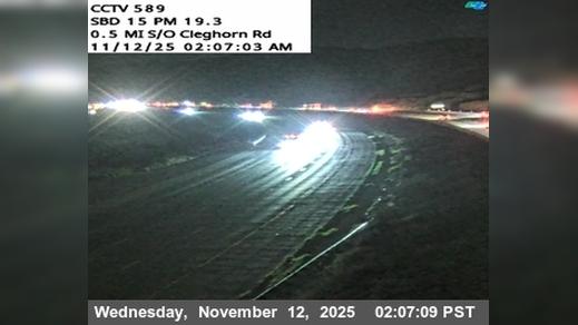 Traffic Cam Cajon › North: I-15 : (589) /o Cleghorn Rd Player