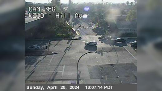 Traffic Cam Monterey Park › North: Camera 286 :: N710 - N/O Cesar Chavez Ave: PM 25.7 Player