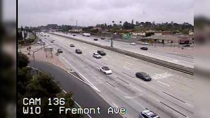 Traffic Cam Alhambra › West: Camera 136 :: W10 - FREMONT AVE: PM 22.3 Player