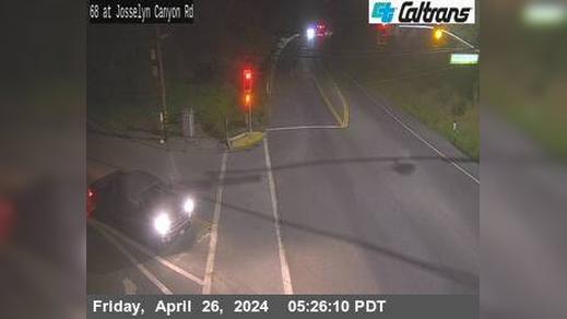 Traffic Cam Monterey › East: SR-68 : Josselyn Canyon Road Player