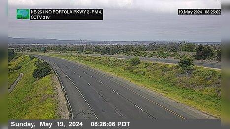 Traffic Cam Irvine › North: SR-261 : 1900 Meters North of Portola Parkway (West) Overcross Player