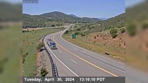 Traffic Cam Clearlake: SR-20 : Just East Of SR-53 - Looking West Player