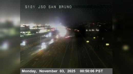 Lomita Park › South: TV409 -- US-101 : San Bruno Avenue Traffic Camera