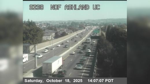 San Lorenzo › South: TVA15 -- SR-238 : North Of Ashland Undercross Traffic Camera
