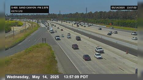 Quail Hill - Open Space › South: I-405 : Sand Canyon Traffic Camera