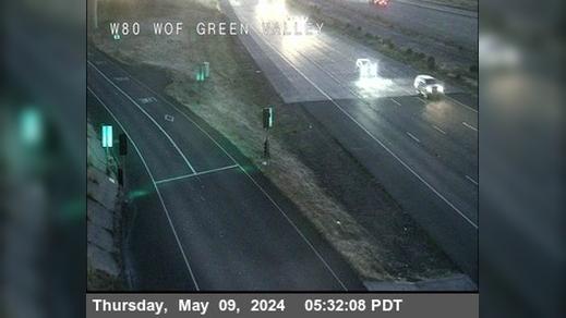 Traffic Cam Fairfield › West: TV790 -- I-80 : West of Green Valley Road Player