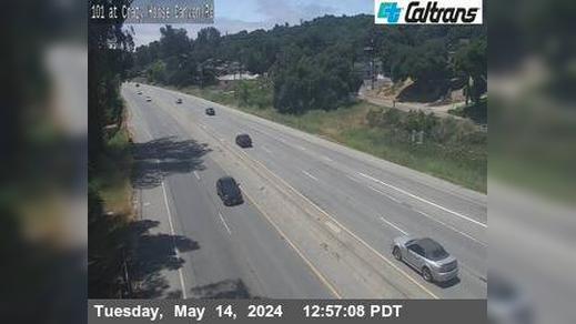 Prunedale › North: US-101 : Crazy Horse Canyon Rd Traffic Camera