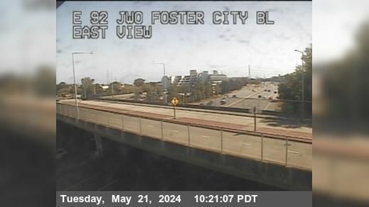 Traffic Cam Foster City › East: TVE01 -- SR-92 : Just West Of - Blvd Player