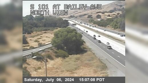 Traffic Cam Coyote › South: TVC65 -- US-101 : S101 at Bailey Av Player