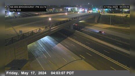 Traffic Cam Fountain Valley › North: I-405 : Brookhurst Street Player