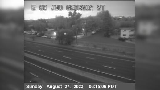 Traffic Cam Vallejo › East: TV968 -- I-80 : Just West Of Georgia Street Player