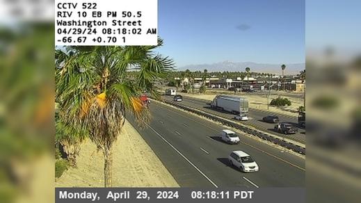 Traffic Cam Thousand Palms › East: I-10 : (522) Washington Street Player