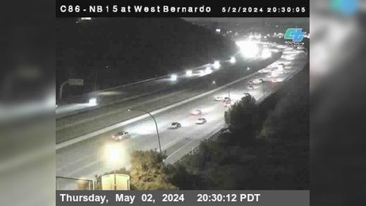 Traffic Cam San Diego › North: C 086 )I-15 : West Bernardo Drive - Pomerdo Player
