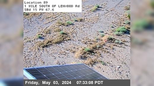 Barstow › North: I-15 : (381) South of Lenwood Road Traffic Camera