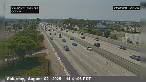 Buena Park › East: SR-91 : Knott Traffic Camera