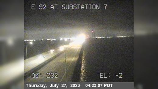 Hayward › East: TVE08 -- SR-92 : San Mateo Bridge Substation Traffic Camera