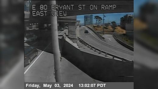 Traffic Cam San Francisco › East: TVD22 -- I-80 : SFOBB Lower Deck Sterling Onramp Player