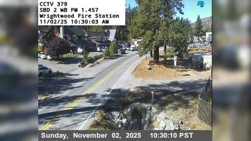 Wrightwood › West: SR-2 : (379) - Fire Station Traffic Camera