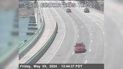 Martinez › South: TV796 -- I-680 : Old Bridge Touch Down Traffic Camera